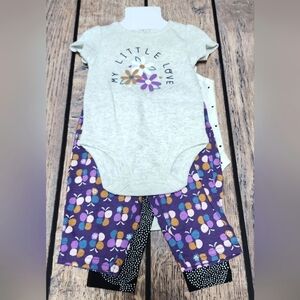 Carter's 4 Piece My Little Love Baby Girl Set Size 0-3 Months - New With Tags